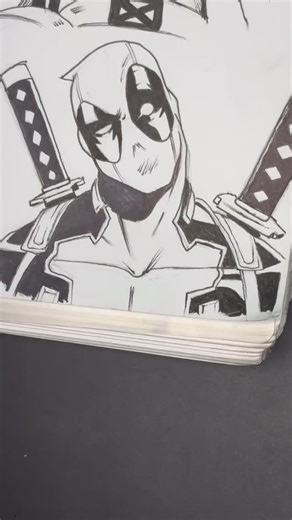 AshyArtz on Instagram: "Deadpool drawing tutorial… #fyp #deadpool #art #marvel #artistsoninstagram #xmen #ryanreynolds #healingfactor #wadewilson"