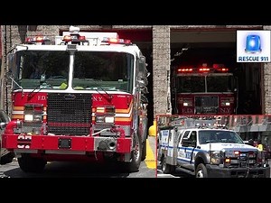 NYPD ESU + FDNY Engine 37 + Tiller Ladder 40