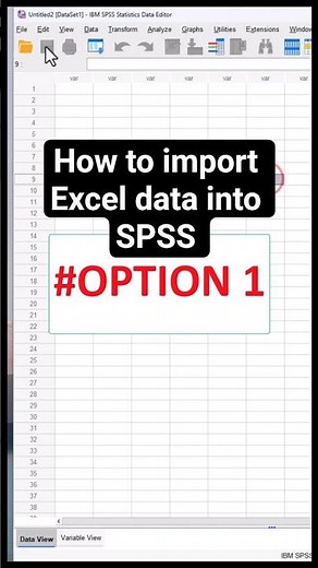 How to import Excel data into SPSS