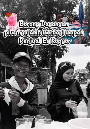 MasyaAllah seneng banget Bapak nya ikut Happy diajak Berbagi 300 cup Es Kopyor ke sekitar🥰💕 Selain Happy di Borong semua dagangannya juga seneng bisa ikutan bagi-bagi Es Kopyornya 🥰 Sehat-sehat ya pak… Semoga laris manis terus Dagangannya Aamiin Yaa Rabbal Alamiin 🤲🏻 Doakan juga @B Erl Official bisa terus berkembang dan Bermanfaat ya teman-teman 😇🤲🏻