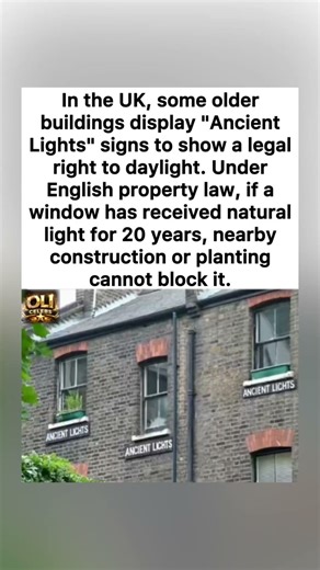 🏛️ UK's Law of Ancient Lights ☀️#AncientLights #UKLaw #PropertyRights #trending #viral #shorts