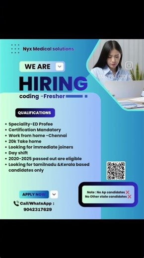 applynow#applynow #medicalcounselling #medicalcoding #medicalcoding #hiring #hiring #jobsearch