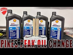 How To Change The Oil In The Ducati Multistrada V4 Pikes Peak Motorcycle