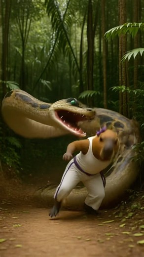 CAPYBARA ESCAPES ANACONDA BITE VIRAL ADVENTURES