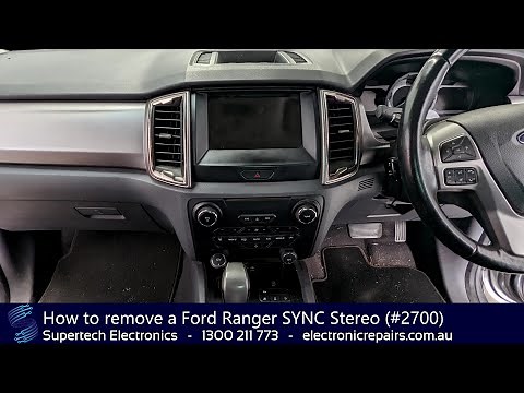 How to remove a Ford Ranger SYNC Stereo (#2700)