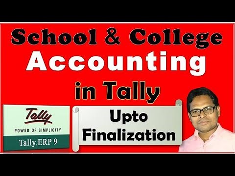School and College Accounting in Tally ERP9 | School Accounting | College Accounting by The Accounts