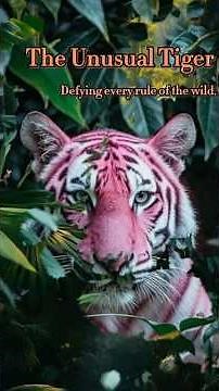 Is This Pink Tiger Even Real?! 🐅💖 #shorts #taiger