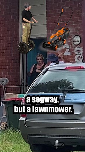 My segway x lawnmower, the Wright Stander B #segway #lawnmower #transformation #freemowfridays
