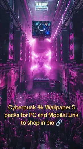 Cyberpunk 4K Wallpaper packs for PC and Mobile, Link to shop in bio 🔗