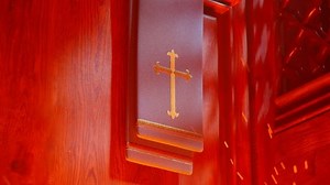 Priest Stole Golden Cross Chapel Wooden Stock Footage Video (100% Royalty-free) 1090146217 | Shutterstock