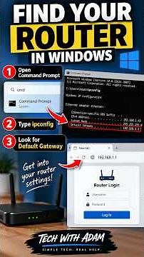 Find Your Router IP Address in Windows - The Easy Way #howto #computertips #windowstips #techtips