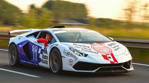 Lamborghini Huracán Gumball 3000 highway run