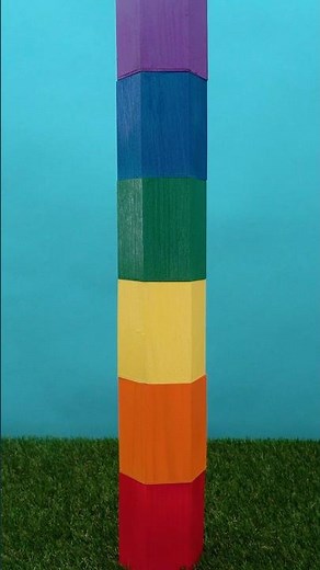 Learn Colors 😀 Rainbow Blocks! 🟥🟧🟨🟩🟦