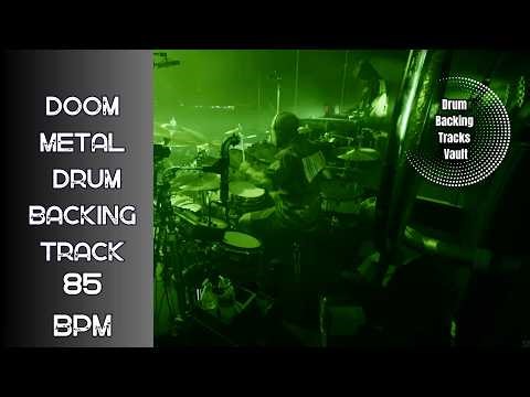 85 BPM Doom Metal Drum Backing Track | Heavy Atmospheric