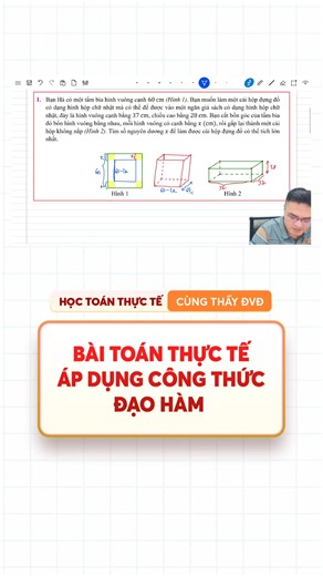 Ôn tập Bài toán thực tế áp dụng công thức đạo hàm 2k8 xem để ôn tập lại kiến thức nhé. | Thầy Đỗ Văn Đức - Toán 10, 11, 12 Tenschool