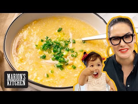 Chicken Sweetcorn Soup For Big & Little Kids - Marion's Kitchen