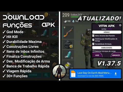 LAST DAY ON EARTH MOD MENU 1.37.5 | EM PORTUGUES ATUALIZADO 2025!!