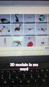 How to Use 3D Models in MS Word | Amazing MS Word Trick!#youtubeshorts #msword