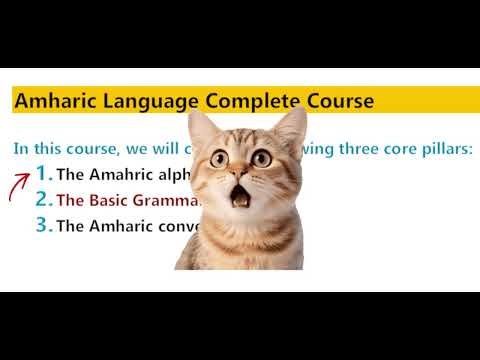 Amharic Language Complete Course from Scratch to Fluency (Full Course Introduction Video)