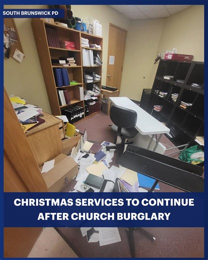 SERVICES CONTINUE: A South Brunswick church will remain open for holiday services, with its Christmas vigil and Mass continuing as planned despite a recent burglary. Watch News 12 and check our IG stories for more. . . . #News12 #News12NJ #NJ #NewJerseyNews #NewJersey # SouthBrunswick #Crime | News 12 New Jersey