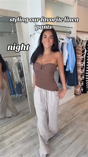 Ruby and Jenna on Instagram: "The perfect linen pant, endless ways to style it!💕🛍️"