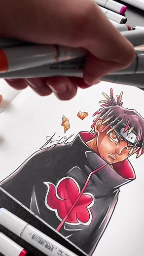 Drawing Rappers as Anime: Juice WRLD X Naruto (Part 2)