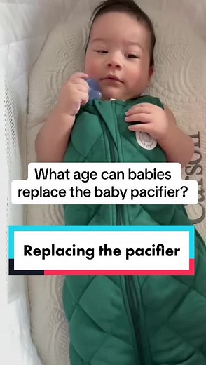 Are you unsure if you want to keep the pacifier or ditch it? This video may help your decision by understanding the age that is realistic for your baby to replace it on their own 🥰 #dummy #pacifier #replacingdummy #replacingpacifier #sleepassociation #sleepprop #babysleep #babysleeptips #babysleephelp #babysleepadvice