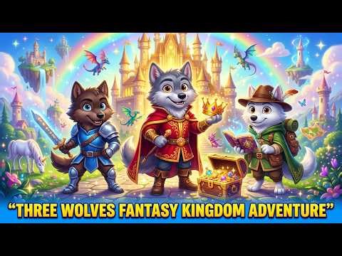 Three Wolves Fantasy Kingdom Adventure | Fantasy Land Adventure, Fun & Nursery Rhyme for Kids🐺🏰