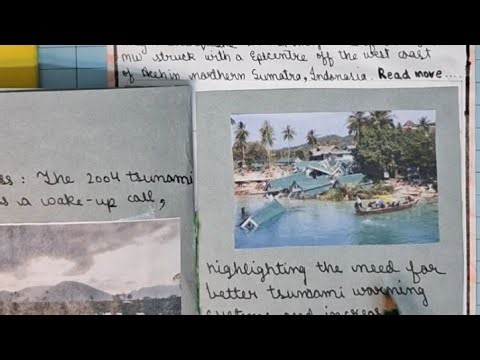 Holiday homework ideas | scrapbooking ideas | boxing day tsunami scrapbook | scrapbook creativity