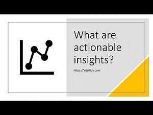 What are actionable insights?