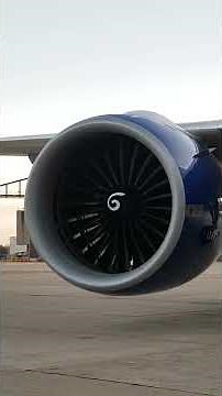 GE90 Jet Engine start up to idle