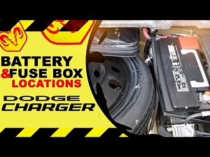 Battery, Terminals & Fusebox Locations Dodge Charger