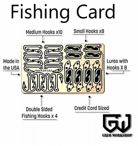 Fishing Card | Fishing Cards | Survival Fishing Kit