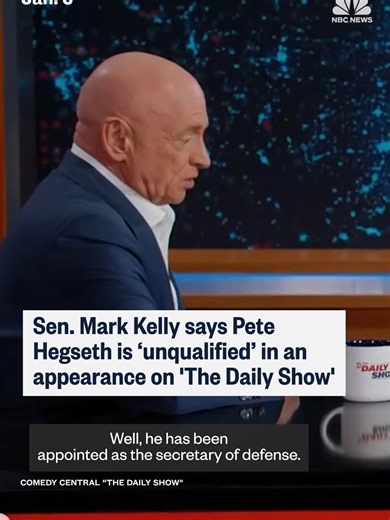 Sen. Mark Kelly Discusses Military Rank Controversy