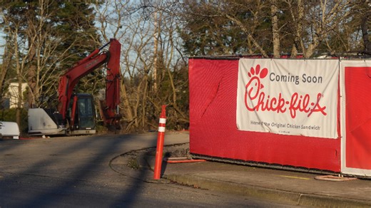 Construction continues at Bellingham Chick-fil-A site set to open by early 2027