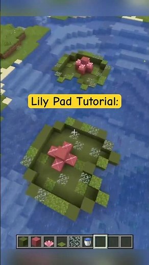 Lily Pad Tutorial 💚 #Minecraft #MinecraftTutorial #MinecraftBuilds
