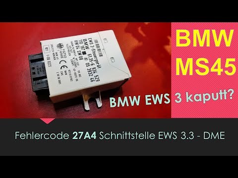 BMW INPA Fehlerspeicher EWS 3 - Fehlercode 27A4
