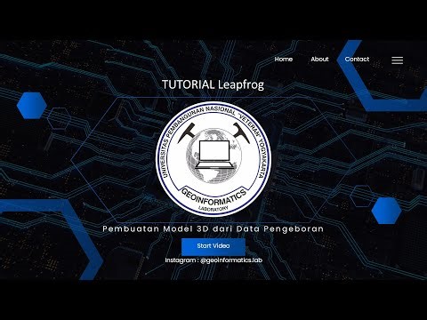 TUTORIAL LEAPFROG MODEL 3D DENGAN DATA PENGEBORAN