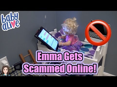 Baby Alive Emma Gets Scammed Online! Internet Safety! | Kelli Maple