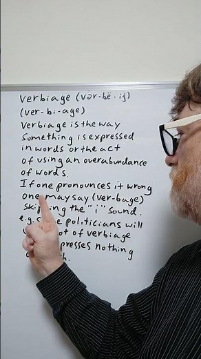 Do You Mispronounce the Word Verbiage? Many Do - English Tutor Nick P