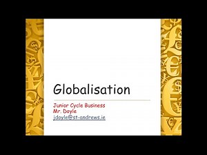 1. Globalisation; Definitions & Multi National Companies