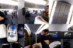 Sure, it's no JetBlue Mint, but United's 777 offers a comfy ride between NYC and San Francisco. Take a 360-degree tour of business class below: | The Points Guy