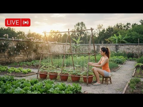 Building a Climbing Trellis for My Garden | Simple DIY Livestream