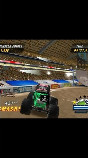 Monster Jam Urban Assault PS2 - BACKFLIP! 🔥🔥🔥😱😱😱 #shorts #monster #truck #car #amazing #cool