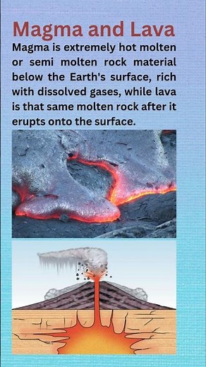 Magma and Lava #geology