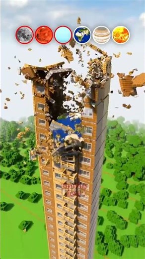 Earth vs Sun: The Ultimate Gravity Challenge! #Minecraft