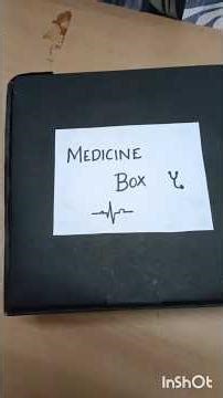 Messy medicines no more! 📦 Let's make a simple DIY medicine box using a cardboard box#diy #craft