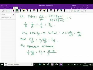 Differential equation : - ( Reducible to homogeneous ; case of failure ) - 22.
