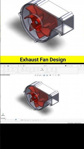 I Made a Working Exhaust Fan in Solidworks