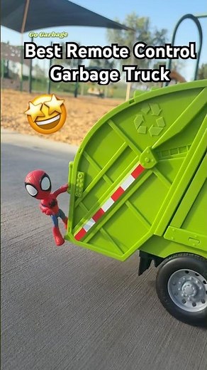 Spider-Man’s Epic RC Garbage Truck Adventure! 🚛🕷️ #Shorts